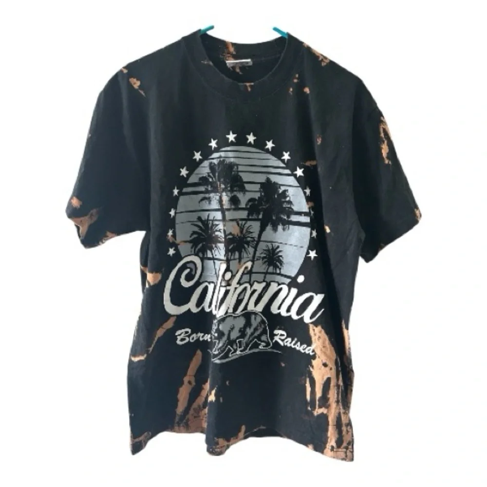 Bleach Dyed California Graphic Tee XL Heavyweight All Time Pro - Picture 1 of 8